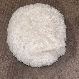 White circle pillow